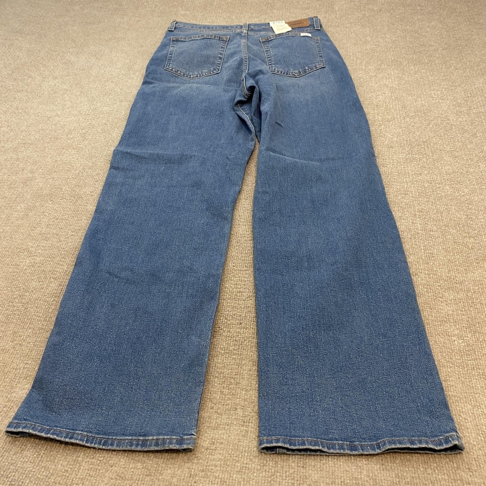 Signature by Levi Strauss Womens High-Rise Wide Leg Jeans in Blue Denim - Picture 7 of 15